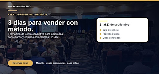 3 Dias de Formacion Venta Consultiva - Medellin