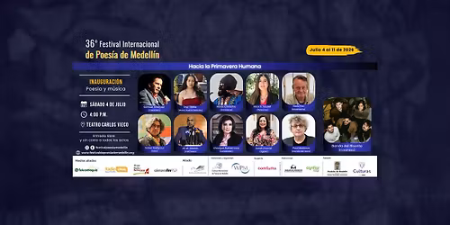 Inauguración del 36º Festival Internacional de Poesía de Medellín