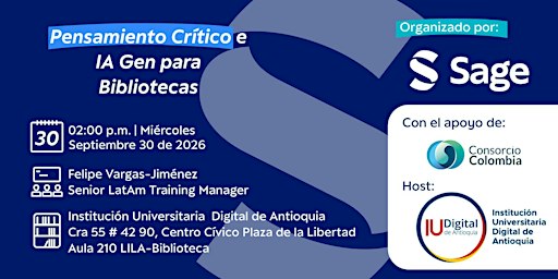 Pensamiento Crítico e IA Gen para Bibliotecas
