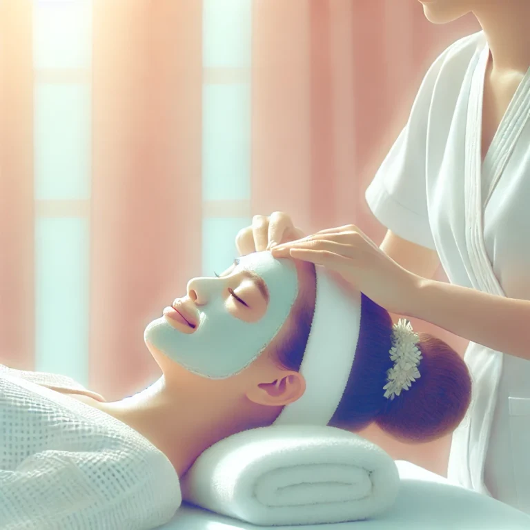 DALL·E-2024-07-09-19.03.34-A-woman-receiving-a-facial-treatment-in-a-serene-and-clean-spa-setting.-She-is-lying-on-a-bed-with-a-headband-keeping-her-hair-back-while-a-therapist.webp DALL·E-2024-07-09-19.03.34-A-woman-receiving-a-facial-treatment-in-a-serene-and-clean-spa-setting.-She-is-lying-on-a-bed-with-a-headband-keeping-her-hair-back-while-a-therapist.webp