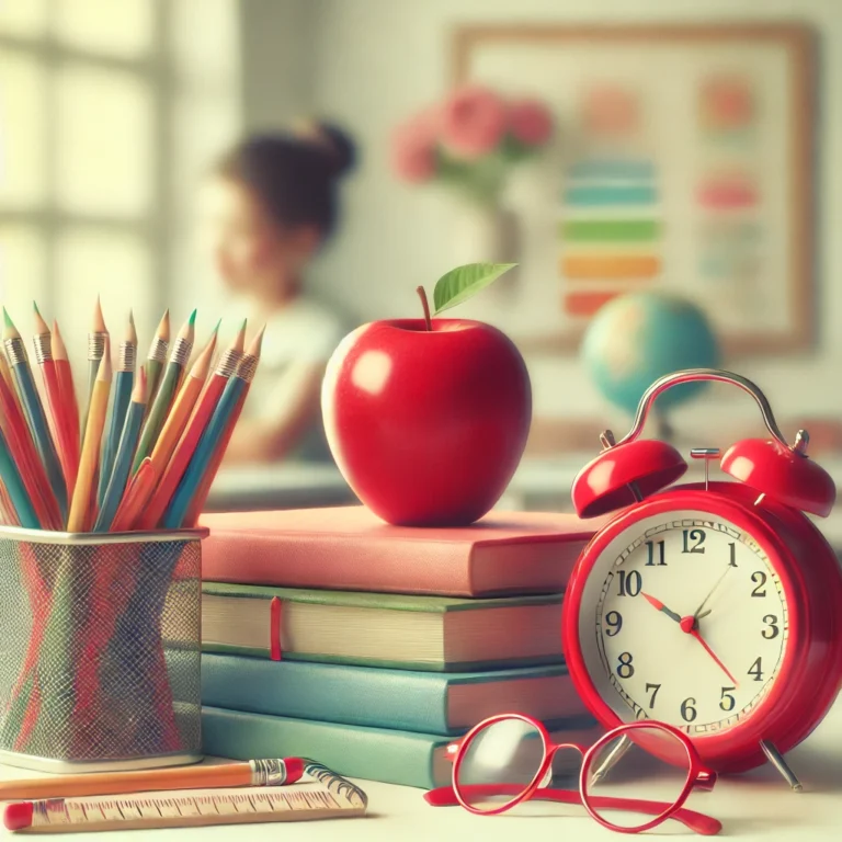 DALL·E-2024-07-09-23.35.19-A-classroom-scene-with-a-stack-of-books-a-red-apple-on-top-a-container-filled-with-colorful-pencils-a-pair-of-glasses-and-a-red-alarm-clock-on-a-d.webp DALL·E-2024-07-09-23.35.19-A-classroom-scene-with-a-stack-of-books-a-red-apple-on-top-a-container-filled-with-colorful-pencils-a-pair-of-glasses-and-a-red-alarm-clock-on-a-d.webp